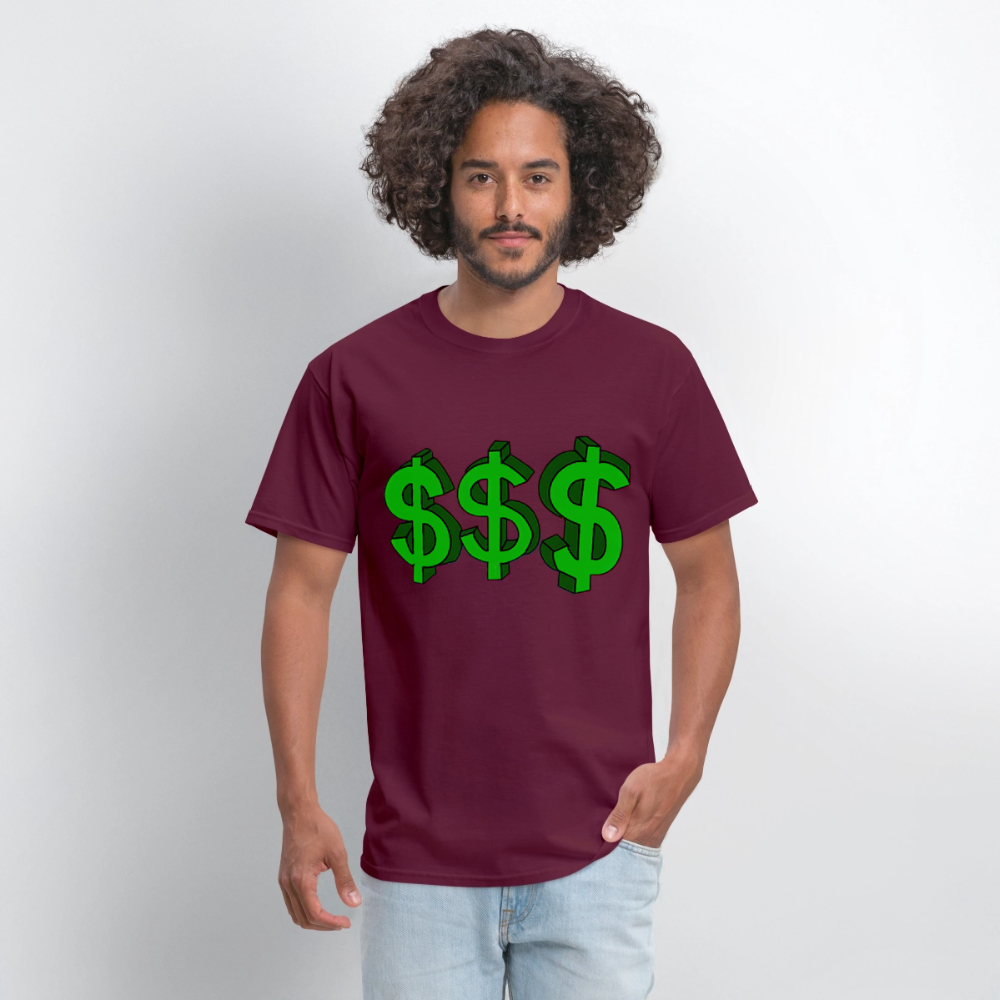 Dollar Sign - burgundy