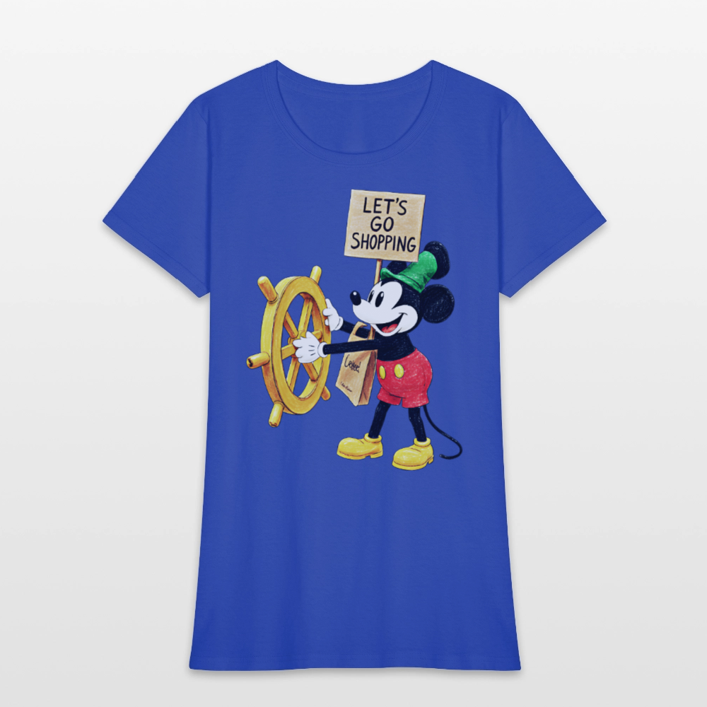 Let's Go Shopping - royal blue