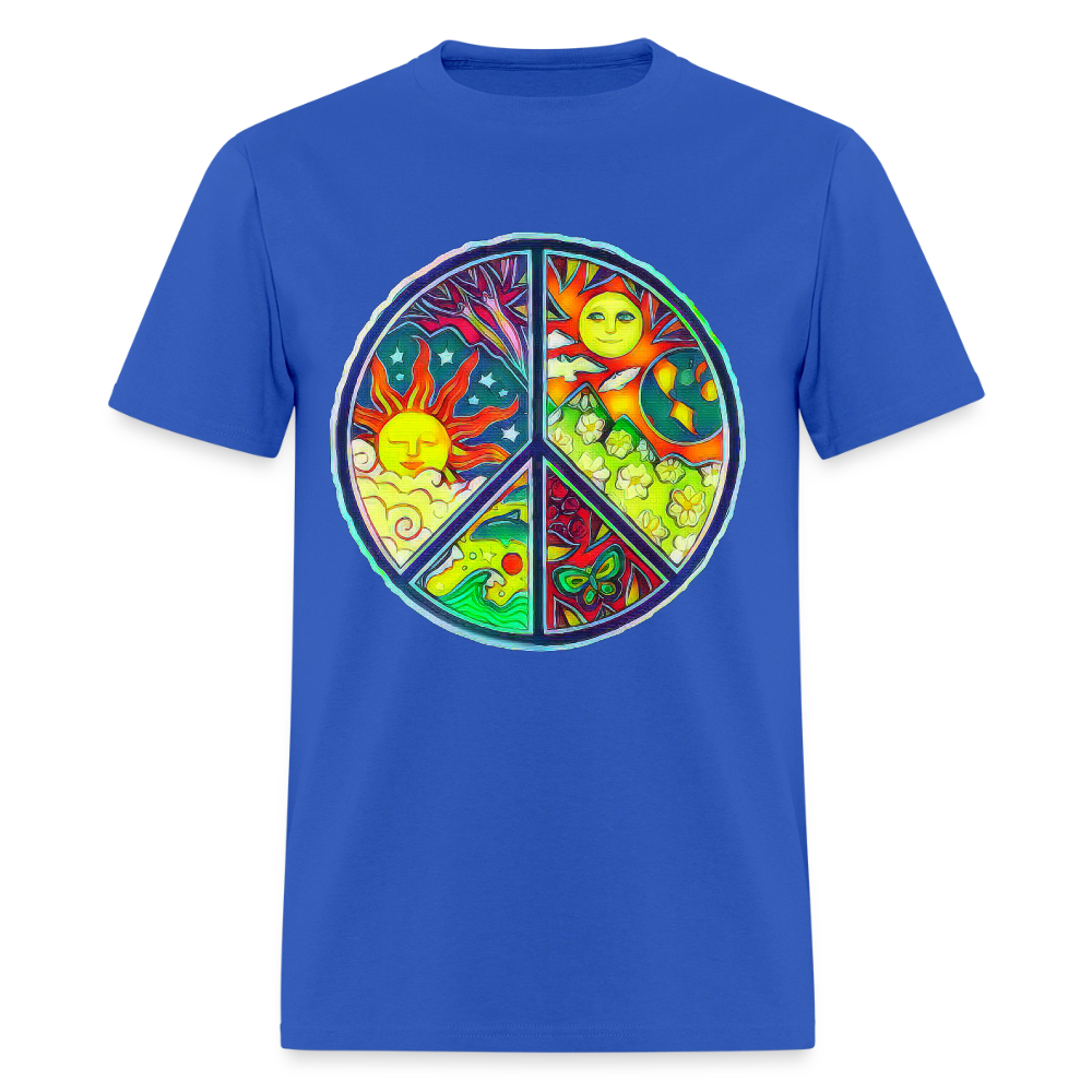 Peace - royal blue