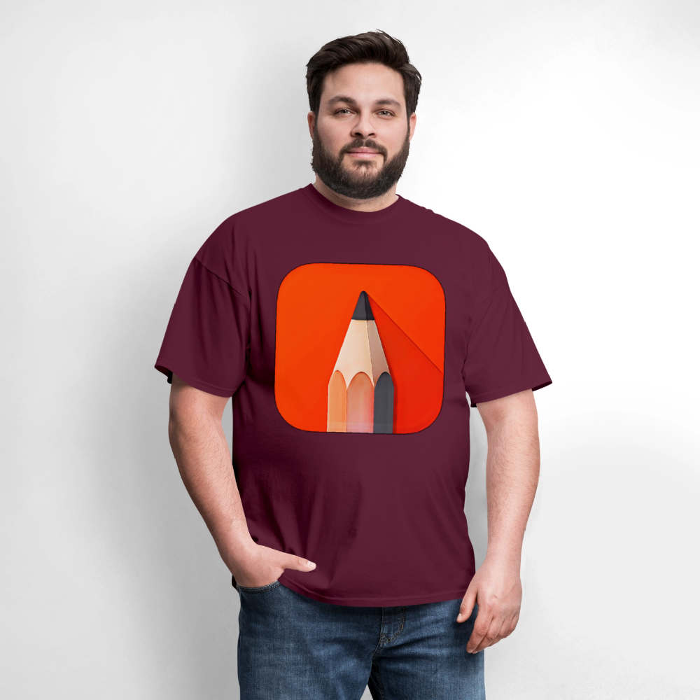 Pencil - burgundy