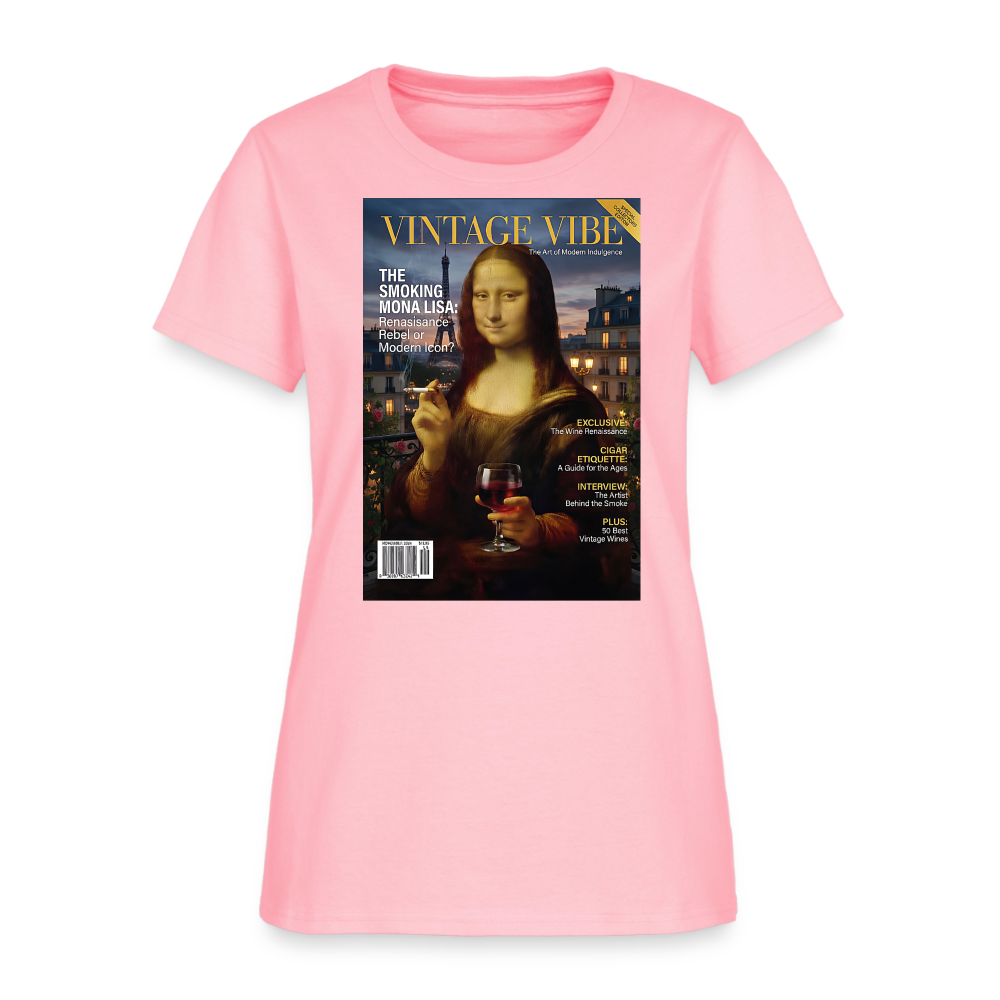 A Smoking Mona Lisa - pink