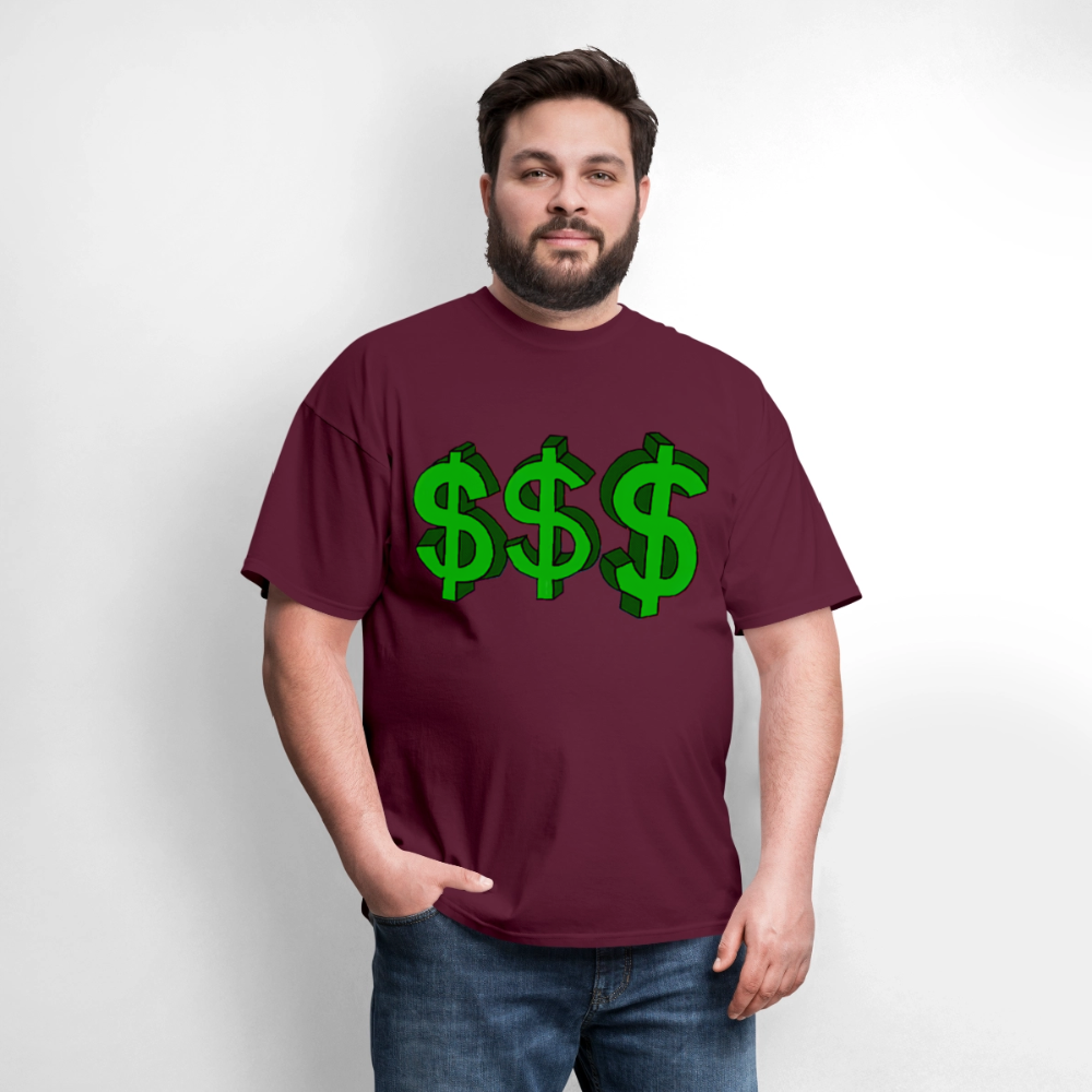 Dollar Sign - burgundy