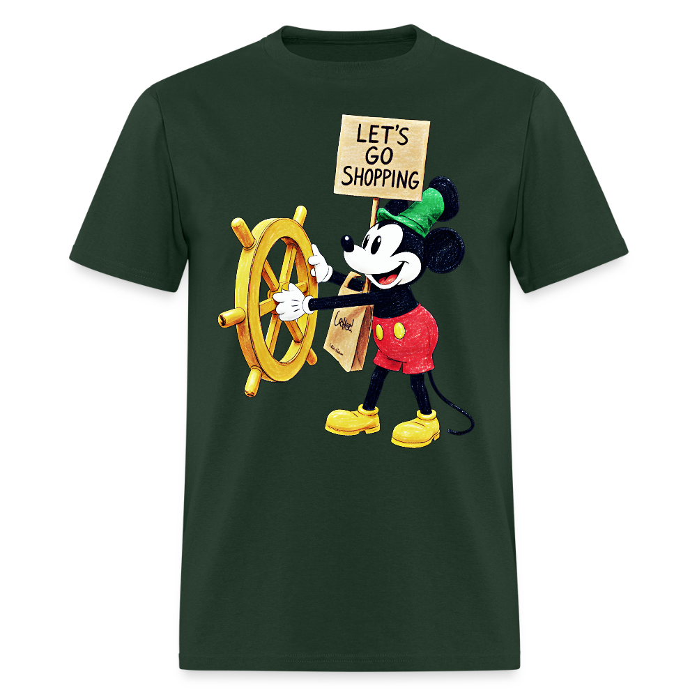 Let's Go Shopping - forest green