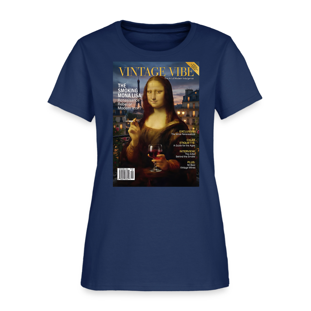 A Smoking Mona Lisa -  blue dusk