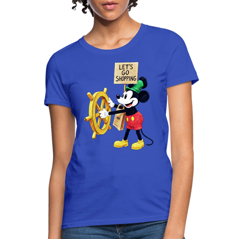 Let's Go Shopping - royal blue