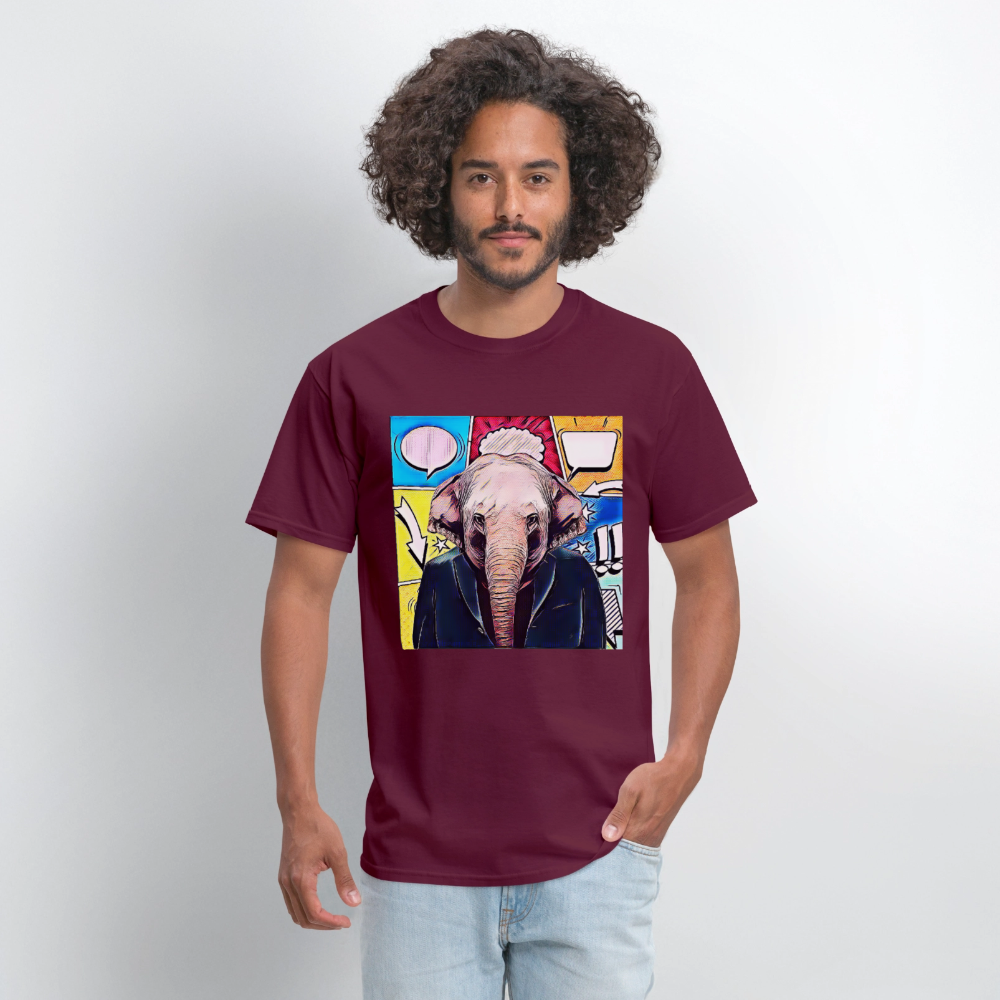 Elephant Party - burgundy