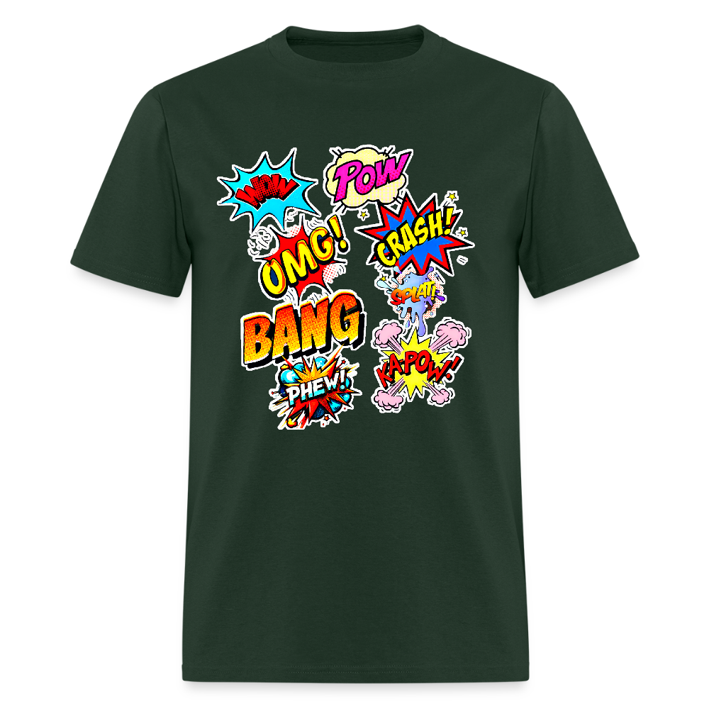 Comic Time - forest green