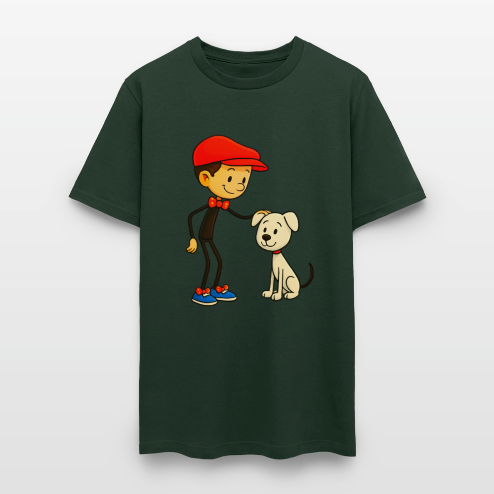 Dog And His Best Friend - forest green