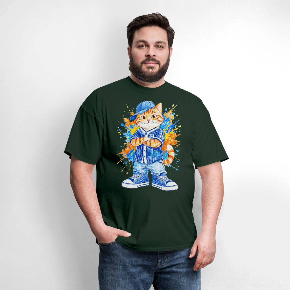 Cool Cat - forest green