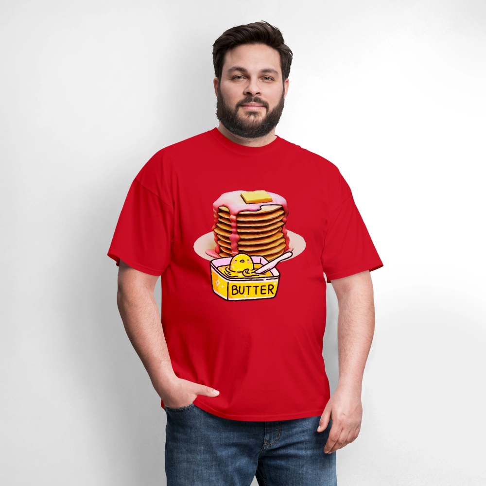 Pancakes and Butter - red