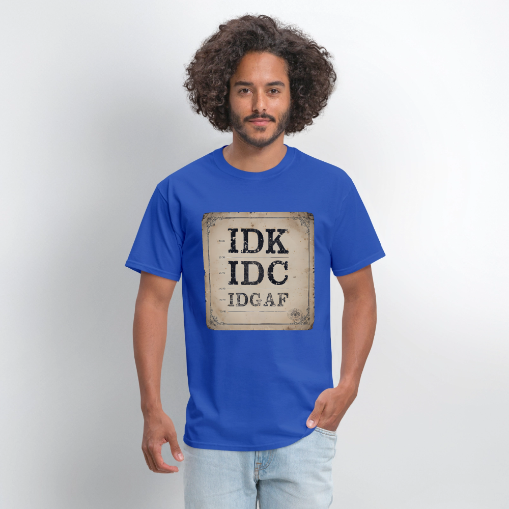 #1 Antique IDK - royal blue