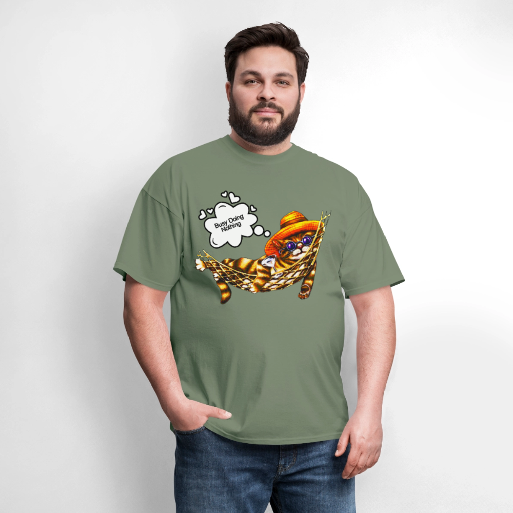 Busy Doing Nothing - military green