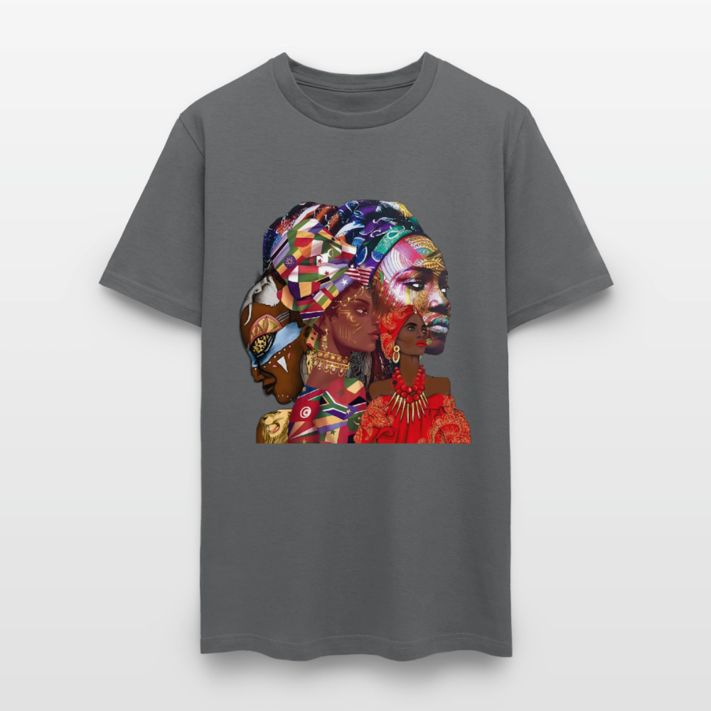 African Queens - charcoal