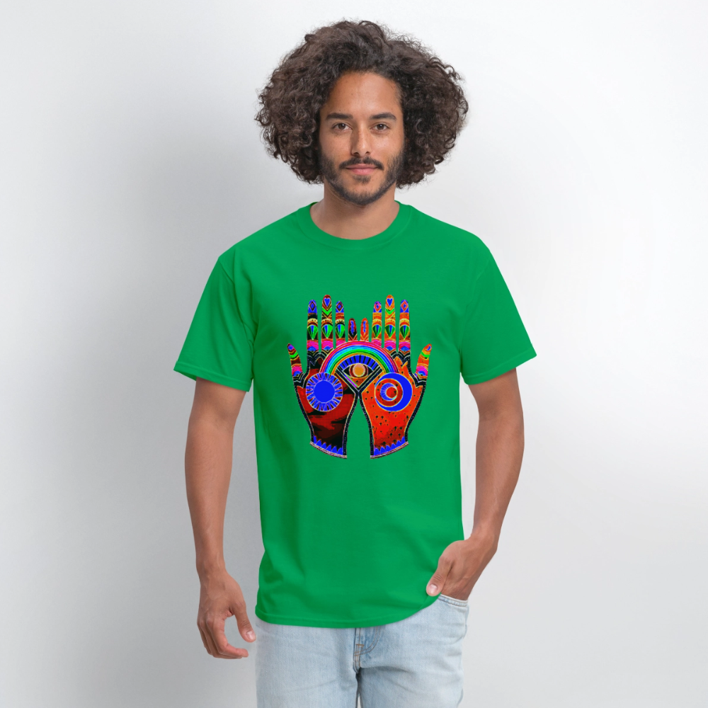 Open Hands - bright green