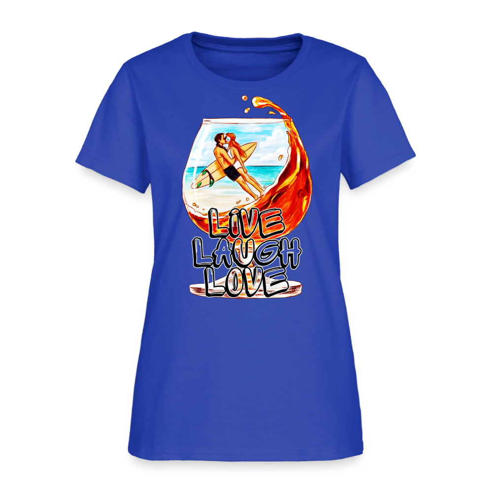 Live, Laugh, Love - royal blue