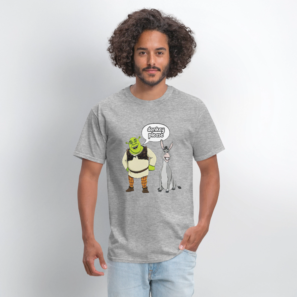 Donkey Please Shrek - heather gray