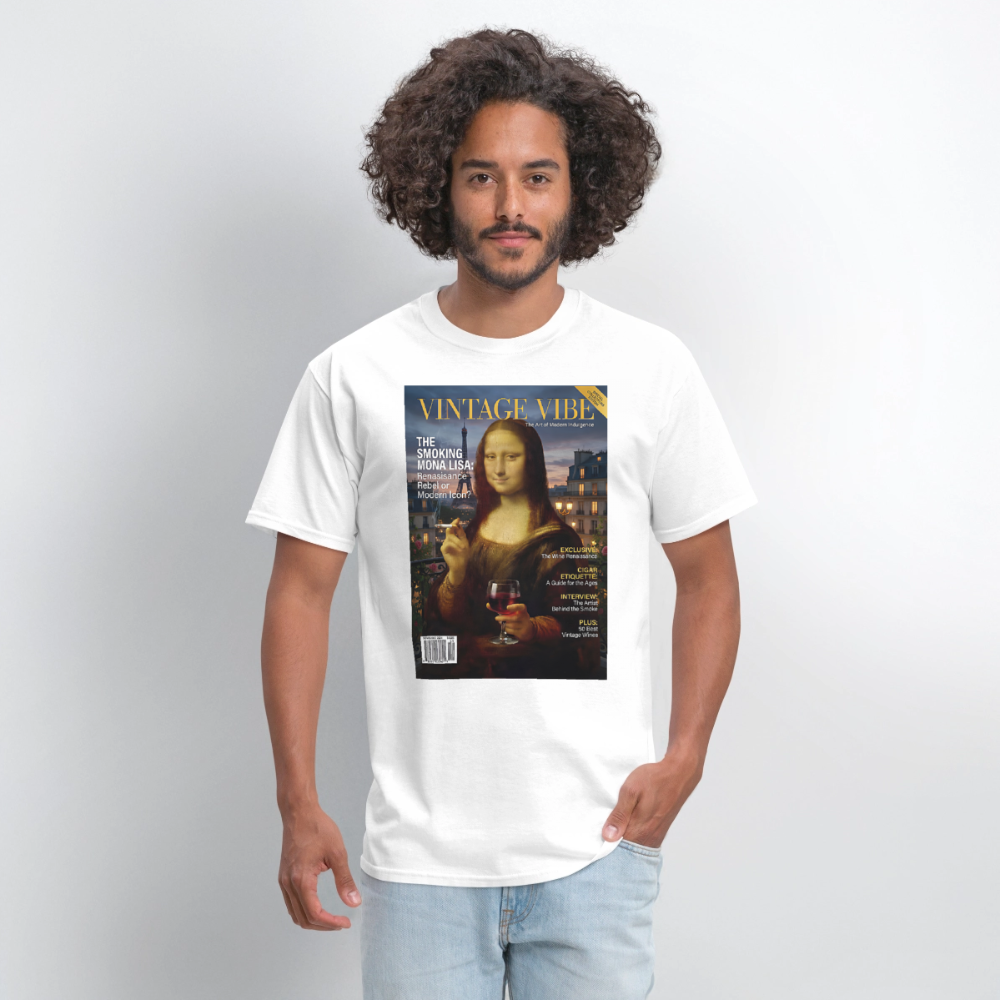 A Smoking Mona Lisa - white