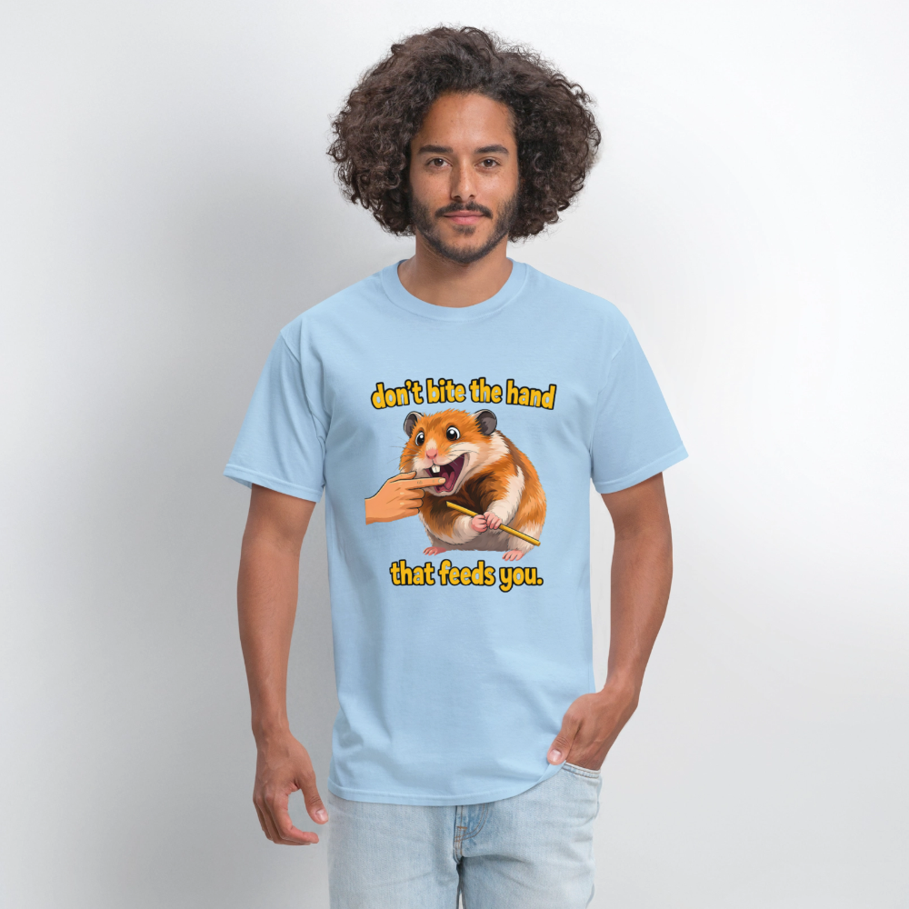 Don't Bite The Hand - powder blue
