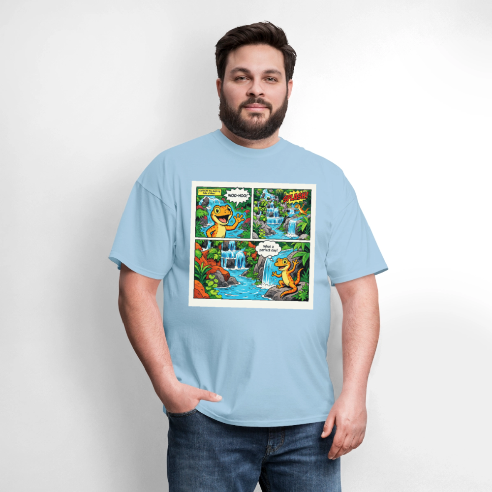 Comic Lizard - powder blue