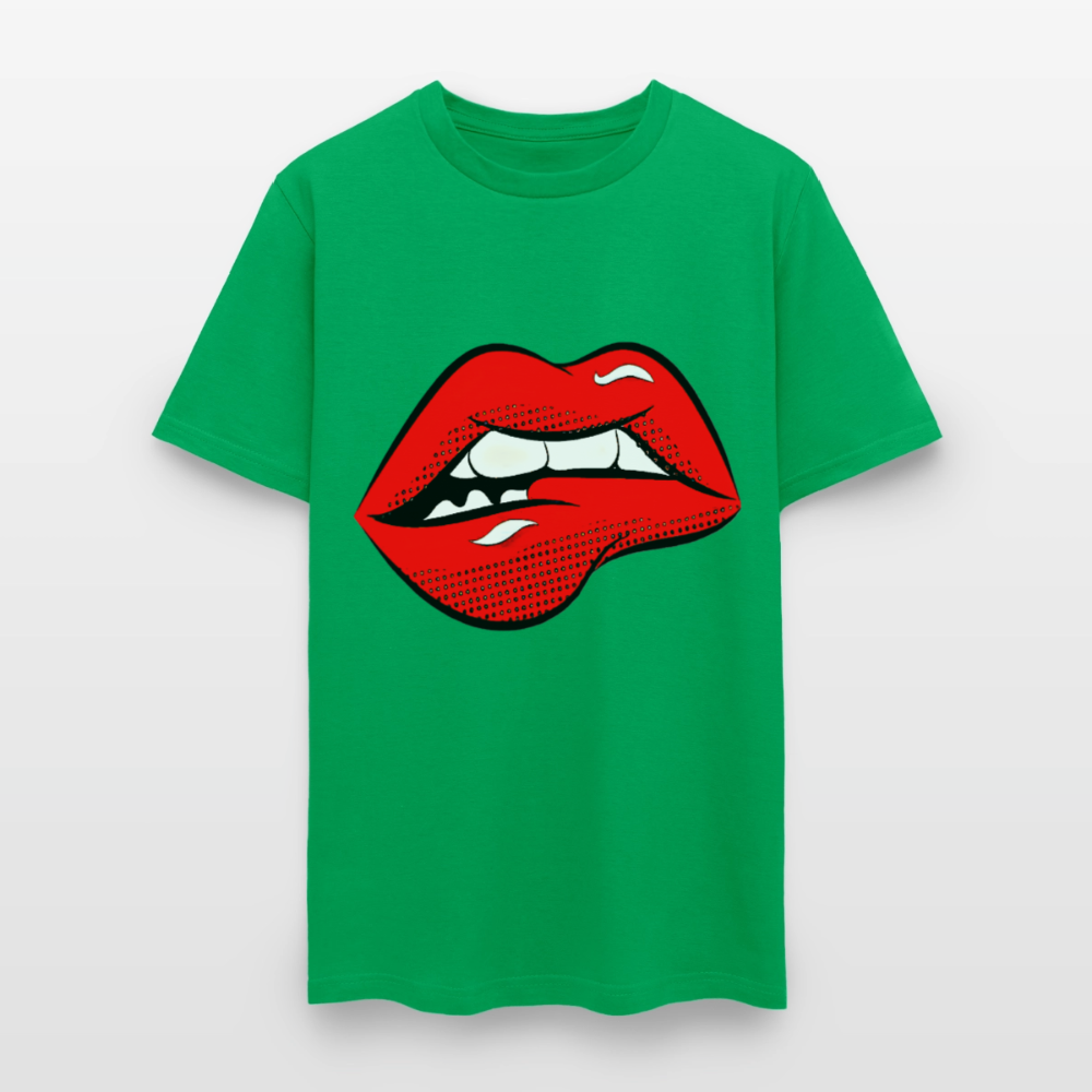 Lips - bright green