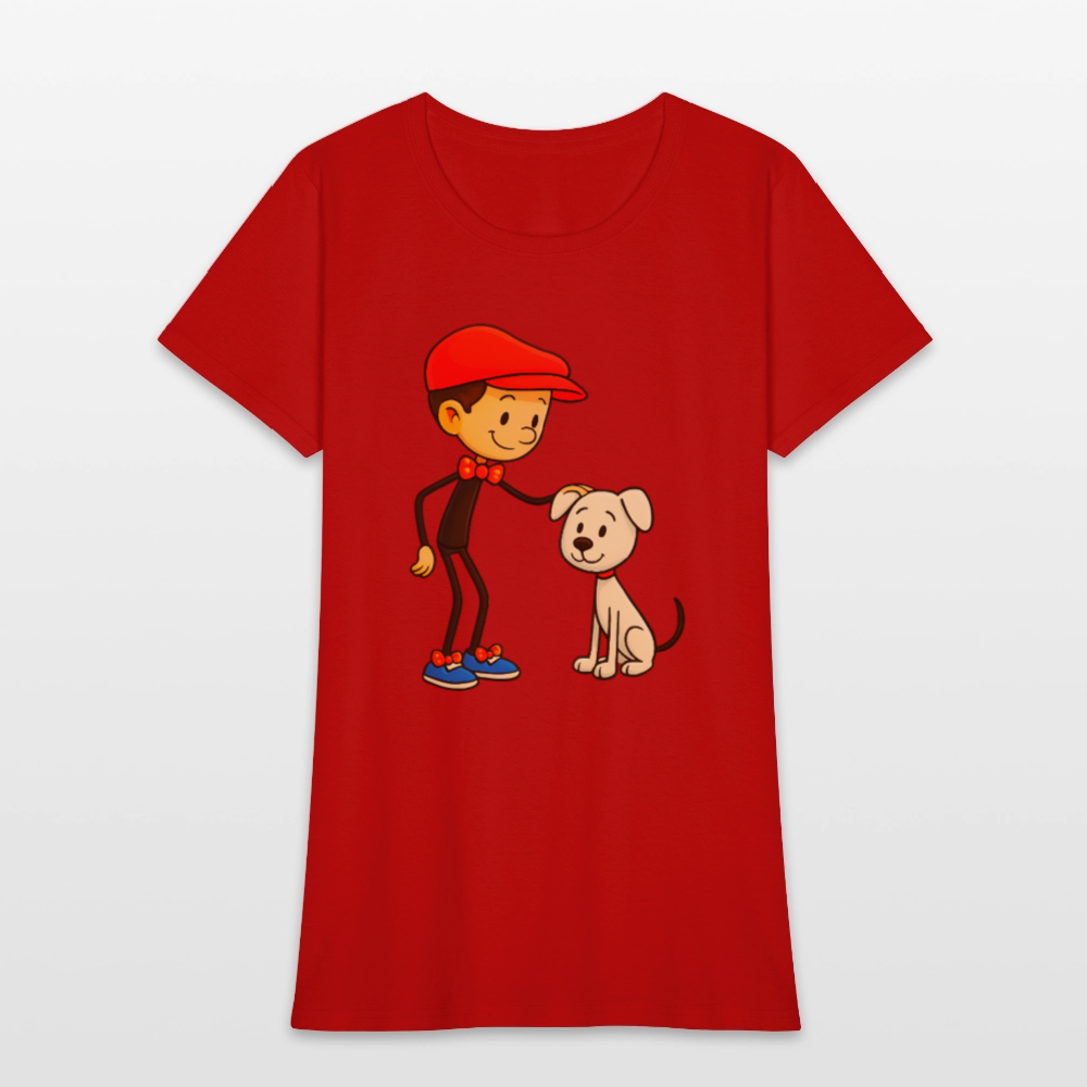 A Dog And His Best Friend - red