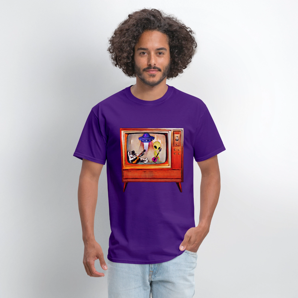 Rocking Astronaut and Alien - purple