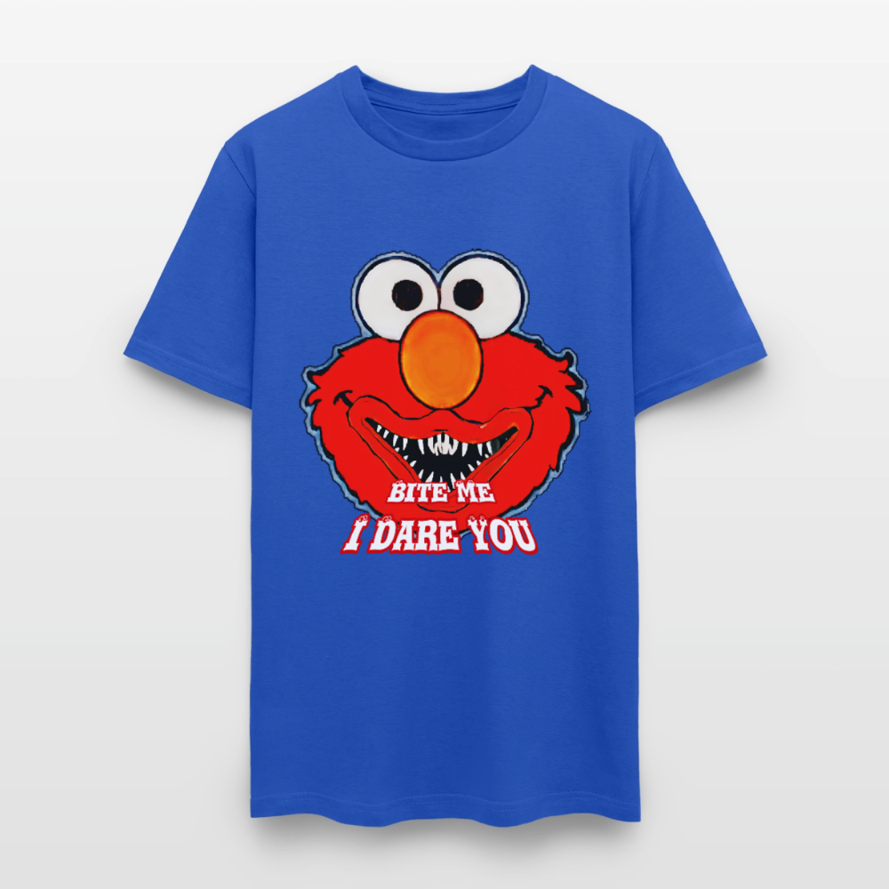 Bite Me Elmo - royal blue
