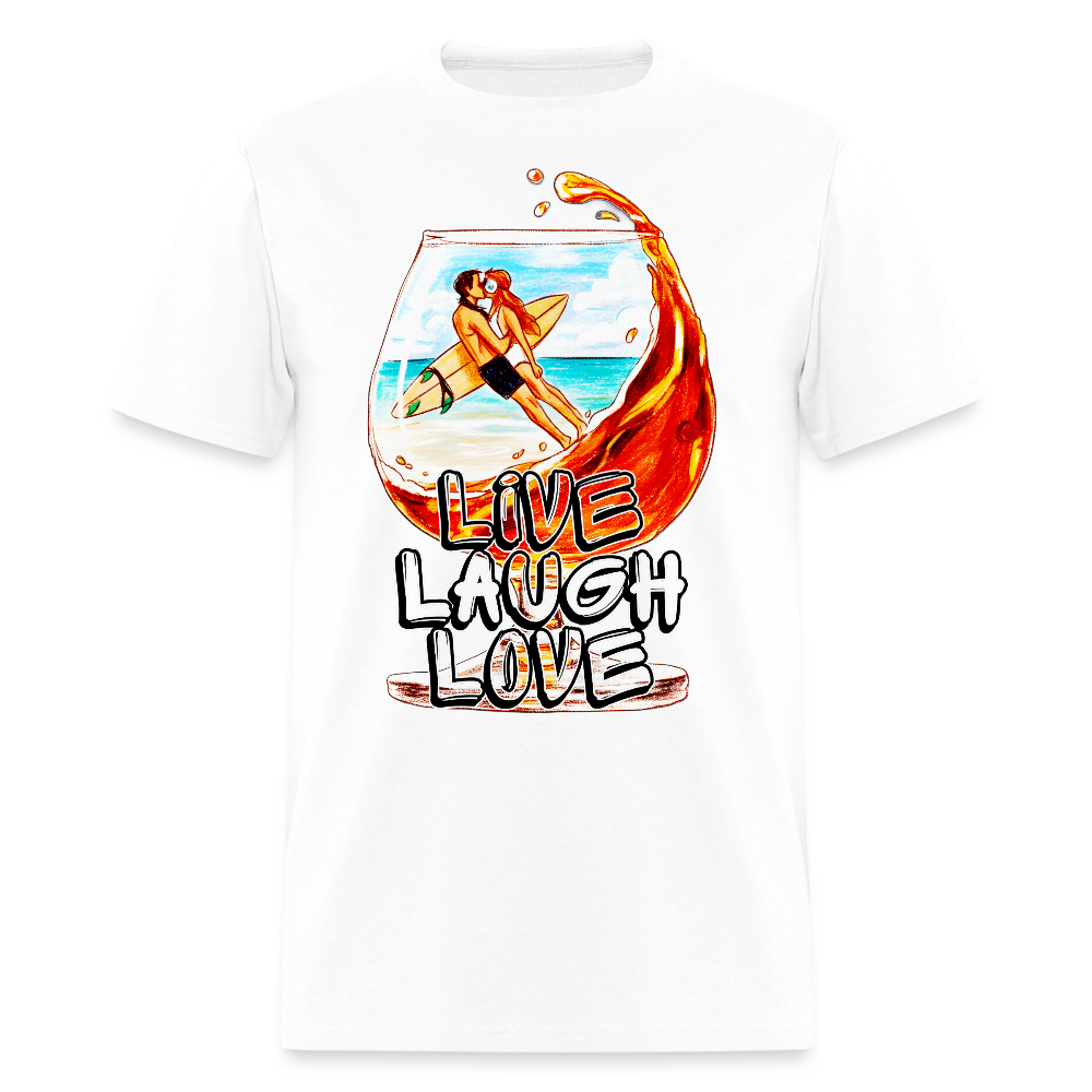 Live, Laugh, Love - white
