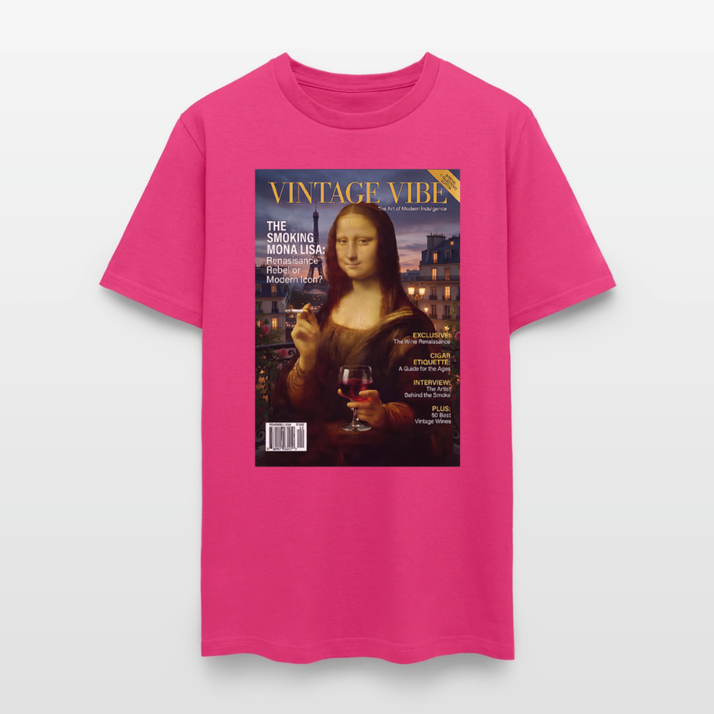 A Smoking Mona Lisa - fuchsia