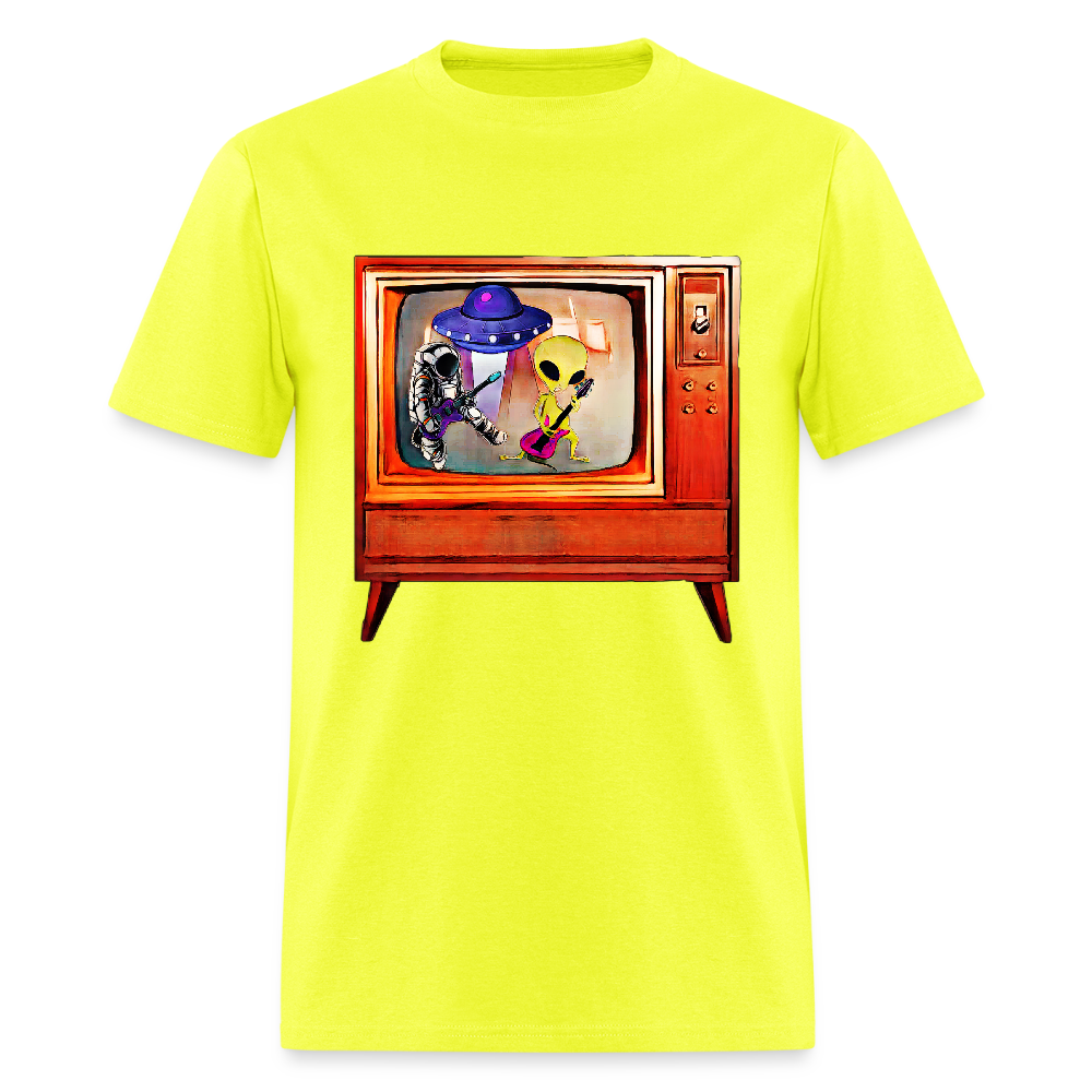 Rocking Astronaut and Alien #2 - safety green