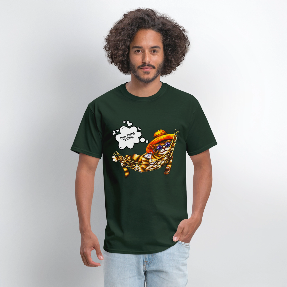 Busy Doing Nothing - forest green
