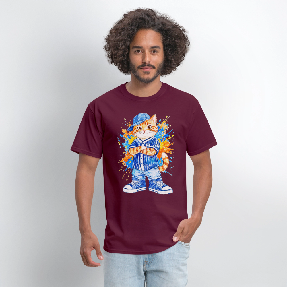 Cool Cat - burgundy