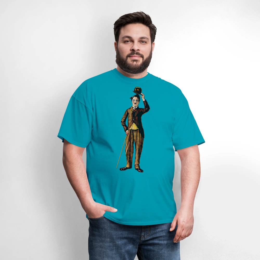 Charlie Chaplin - turquoise