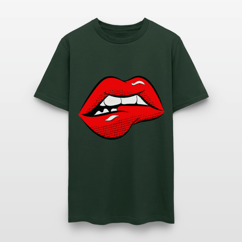 Lips - forest green