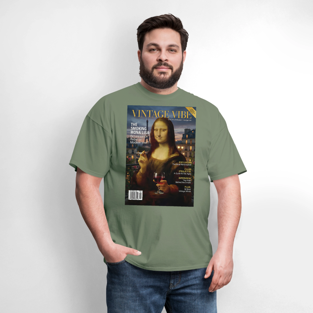 A Smoking Mona Lisa - military green