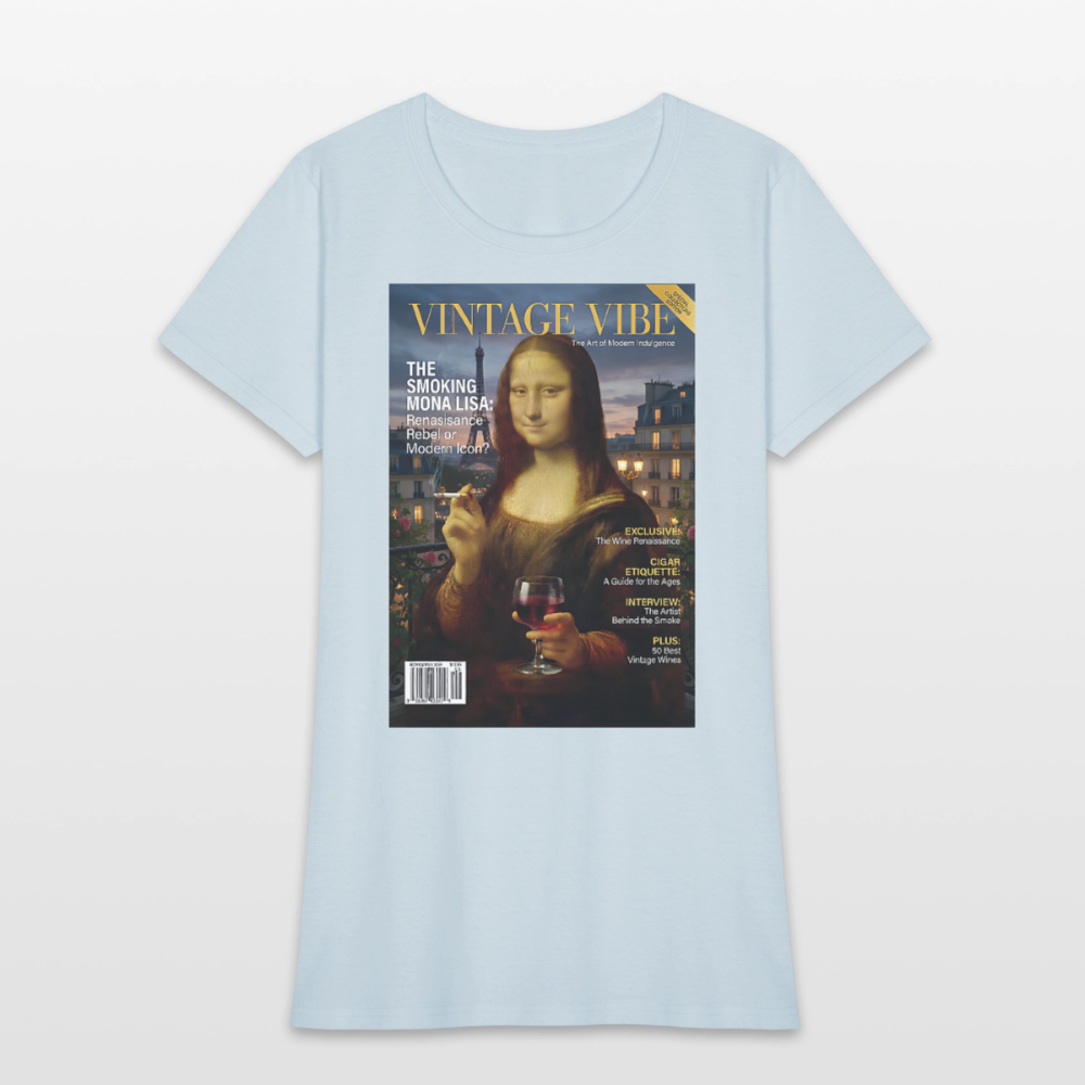 A Smoking Mona Lisa - light blue