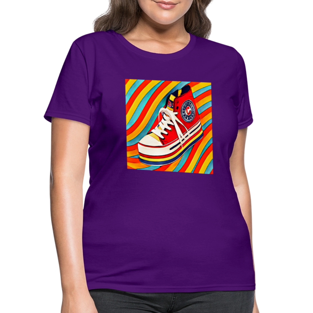 High Top Sneaker - purple