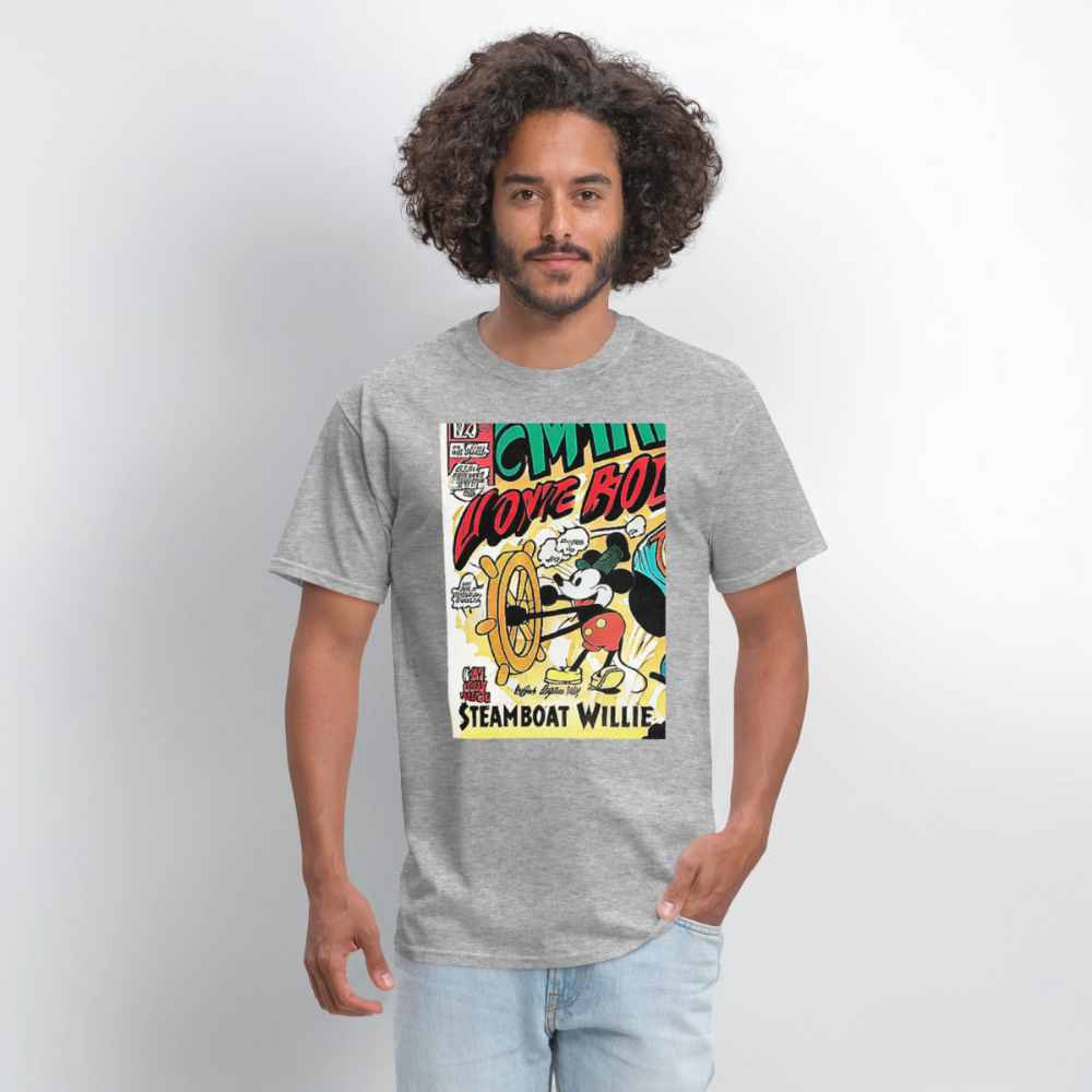 Steamboat Willie - heather gray