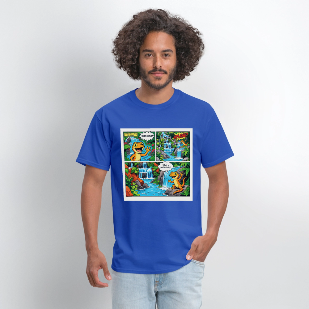 Comic Lizard - royal blue