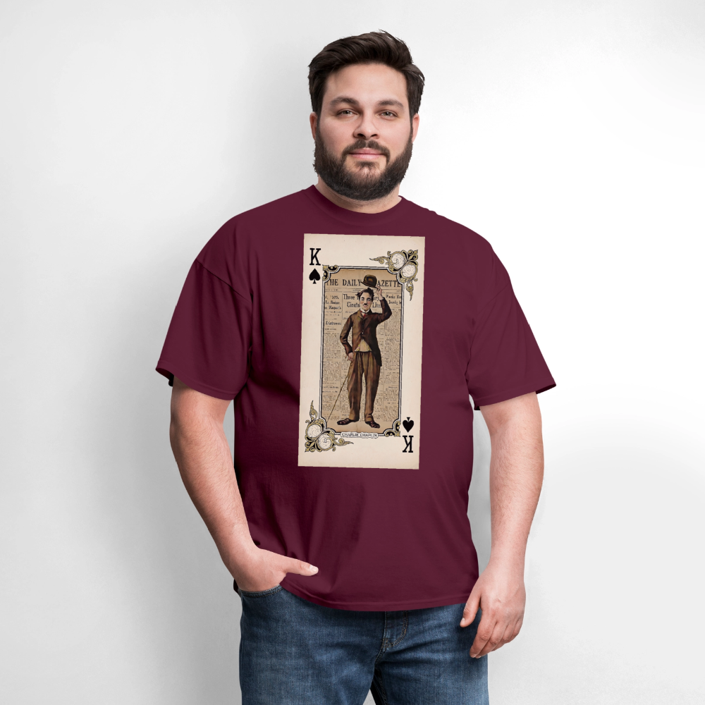Charlie Chaplin - burgundy