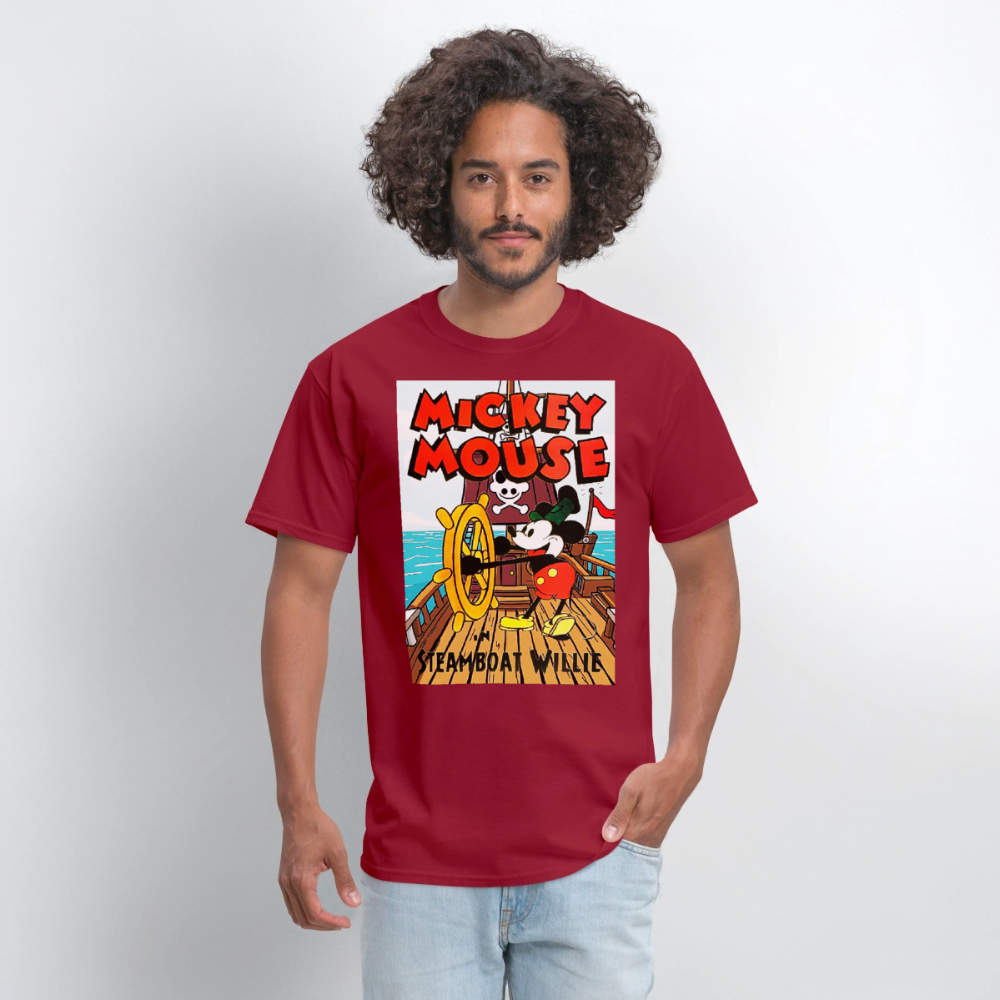 Steamboat Willie - dark red