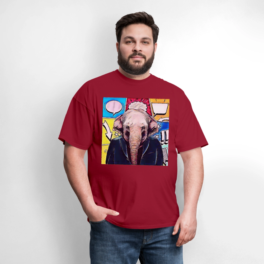 Elephant Party - dark red