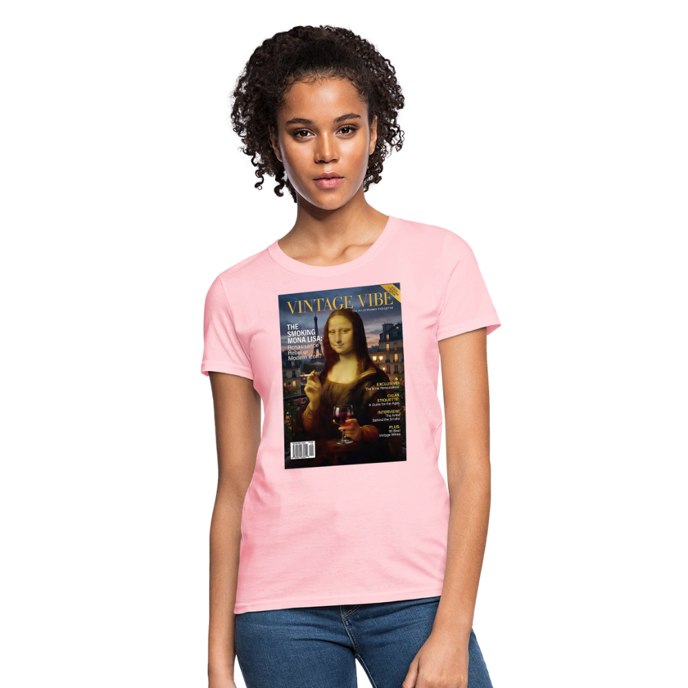 A Smoking Mona Lisa - pink