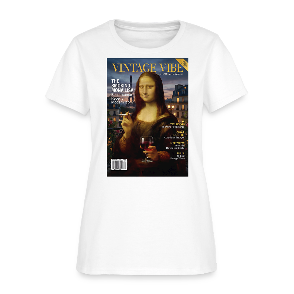 A Smoking Mona Lisa - white