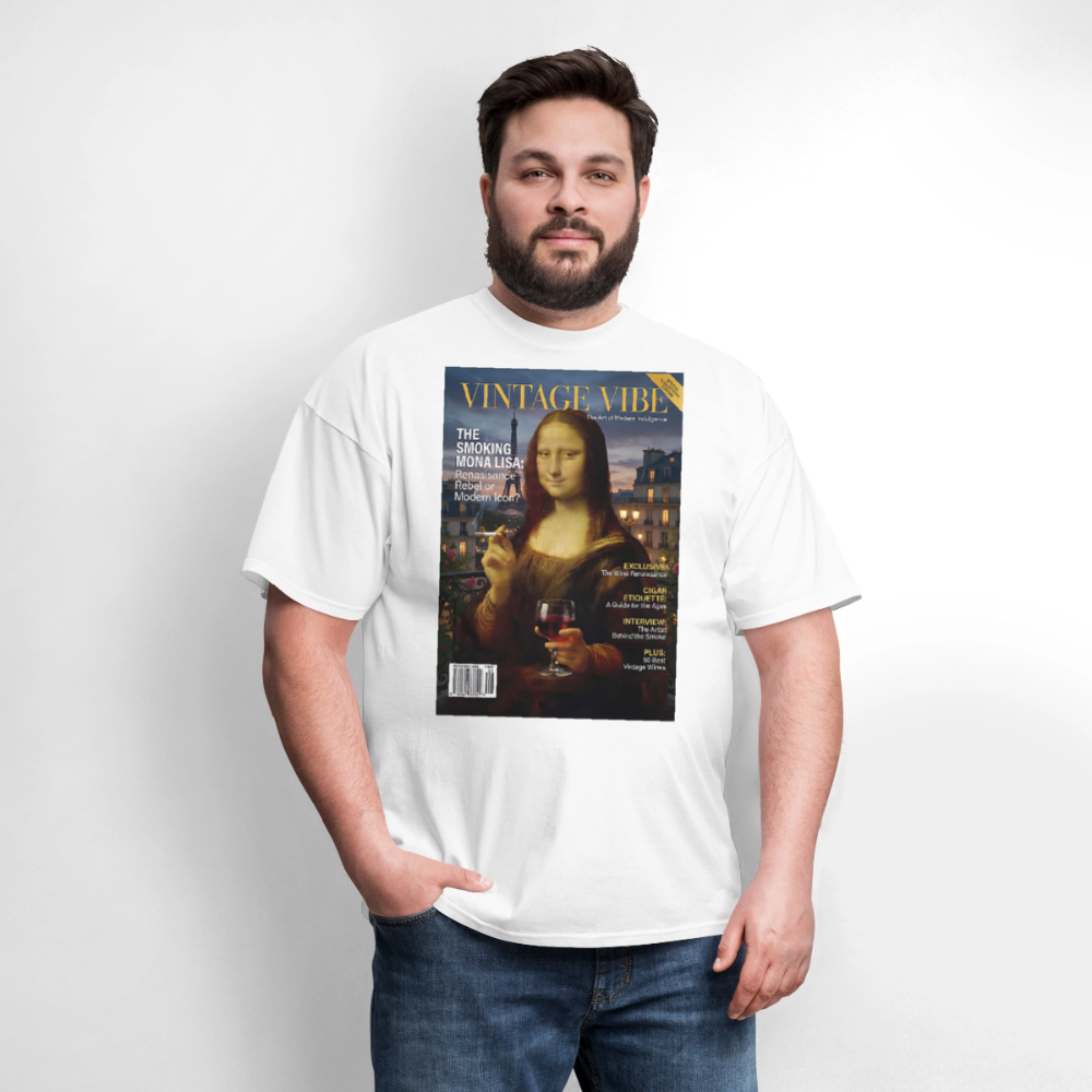 A Smoking Mona Lisa - white