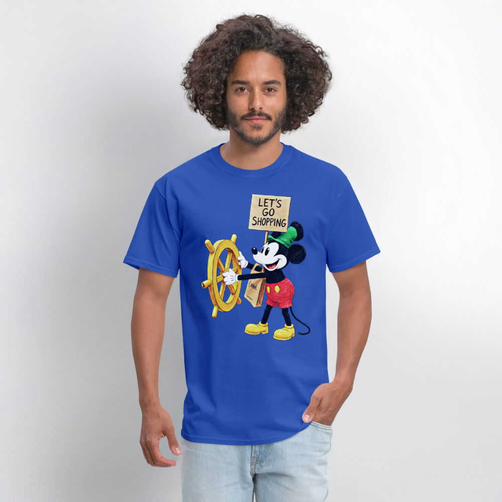 Let's Go Shopping - royal blue