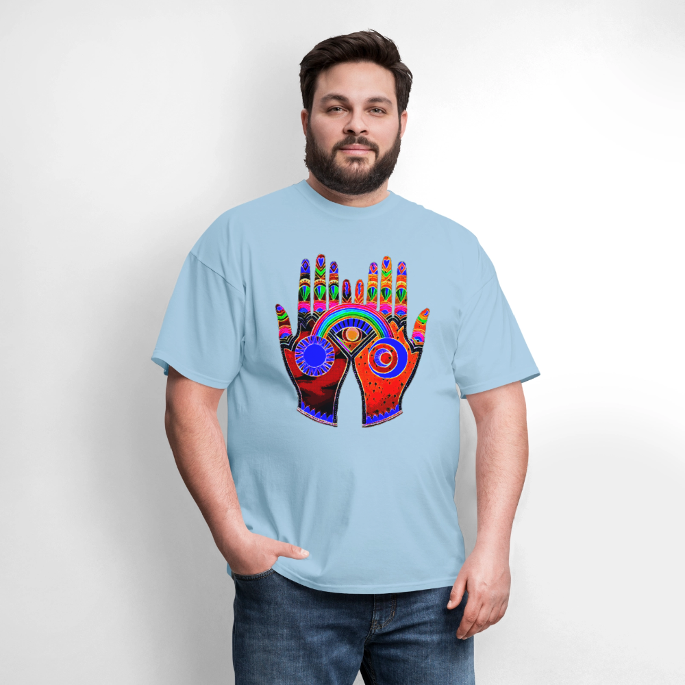 Open Hands - powder blue