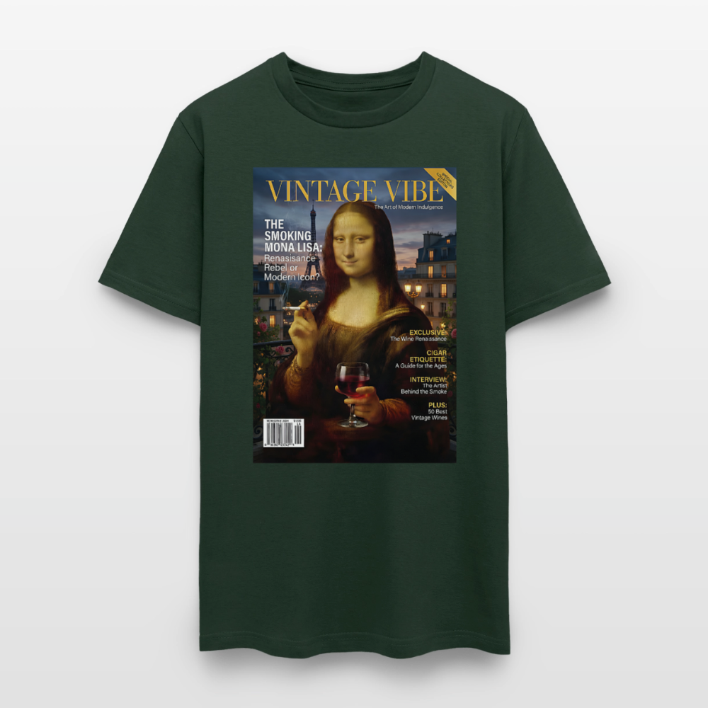 A Smoking Mona Lisa - forest green