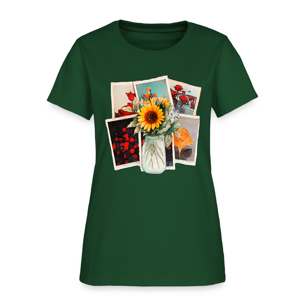 Flowers - forest green