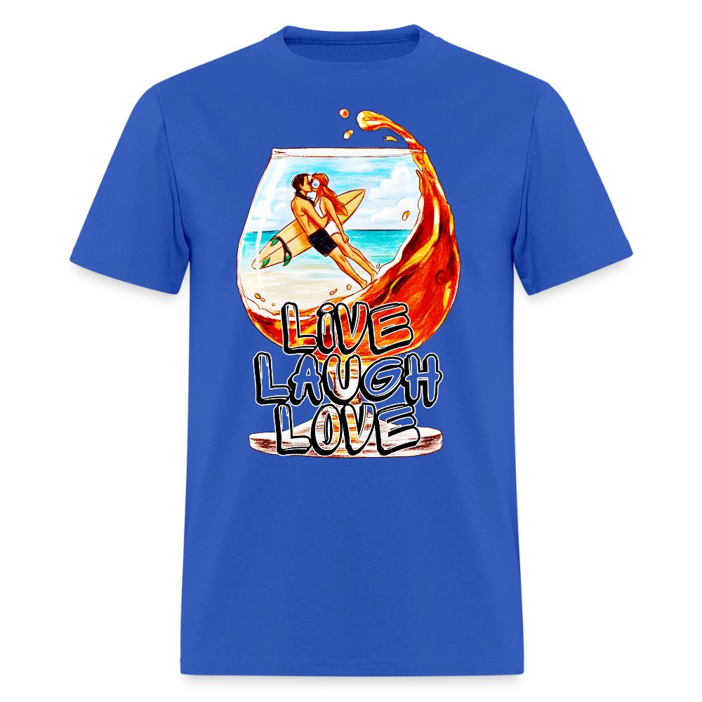 Live, Laugh, Love - royal blue